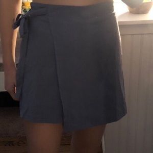 Urban Outfitters Blue Wrap Around Shirt